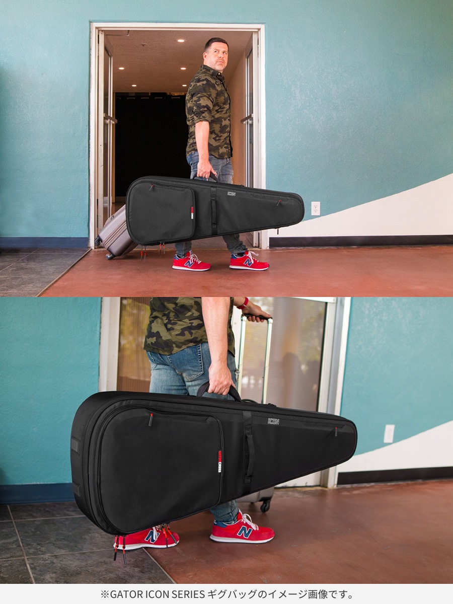 GATOR エレキギター用ギグバッグ G-ICON Series G-ICONELECTRIC (レインカバー付属) 【 ゲーター GIGBAG ギターケース ギターバッグ 全5カラー 】【大型荷物】