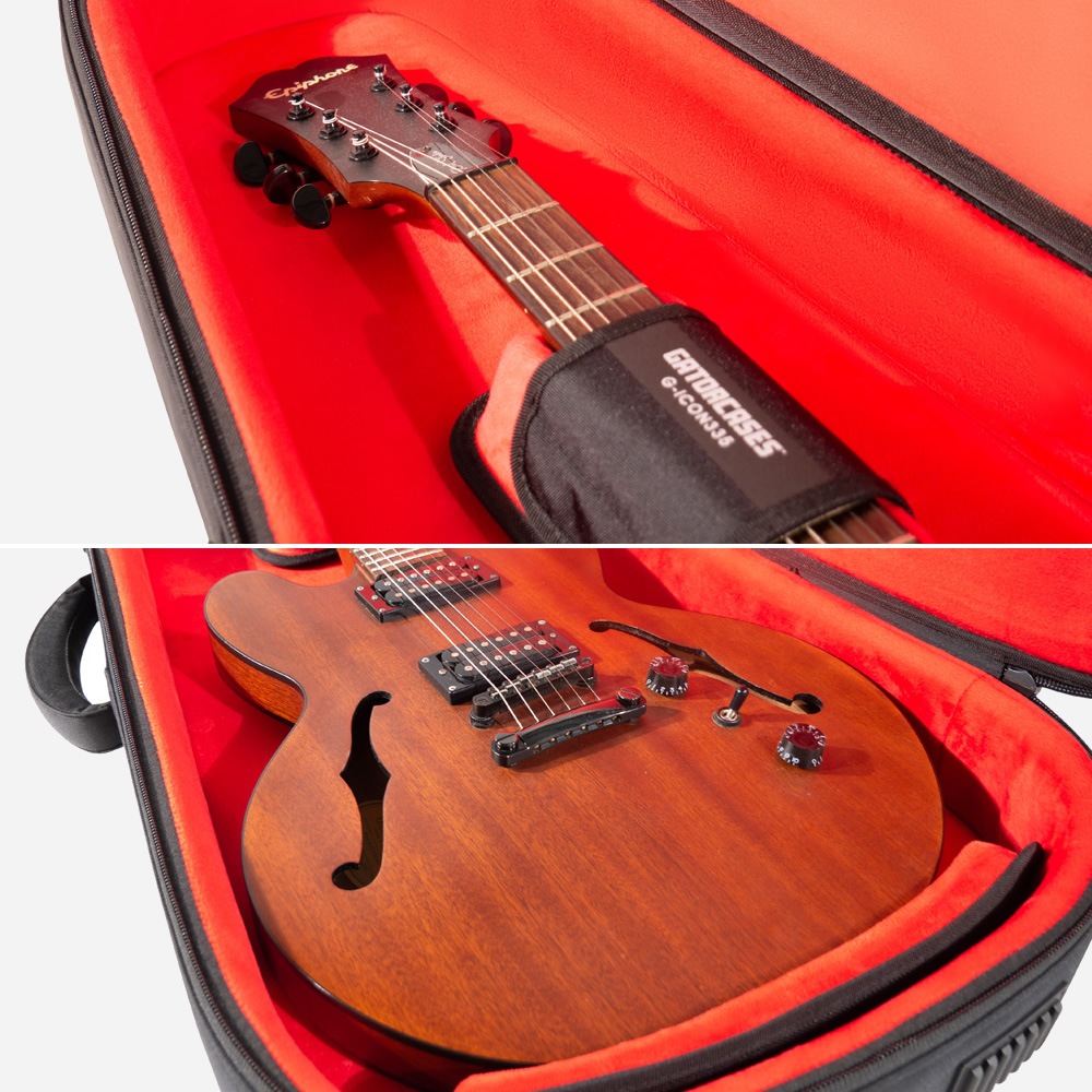 GATOR エレキギター用ギグバッグ セミホロウタイプ対応 G-ICON Series G-ICON335 (レインカバー付属) 【 ゲーター GIGBAG セミアコ ギターケース バッグ 全5カラー 】【大型荷物】