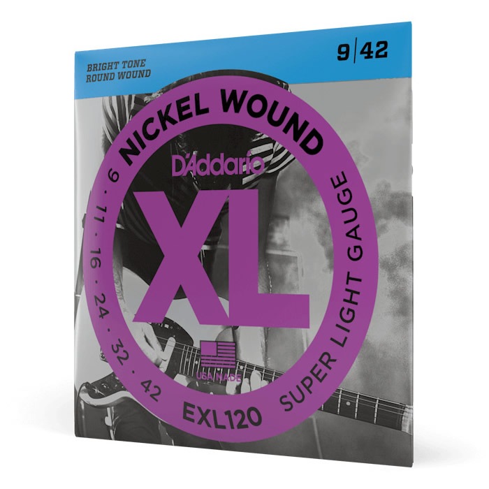 【売れ筋！】D'Addario ダダリオ エレキギター弦 Super Light EXL120【ニッケル daddario エレキ弦 EXL-120】【ゆうパケット対応】