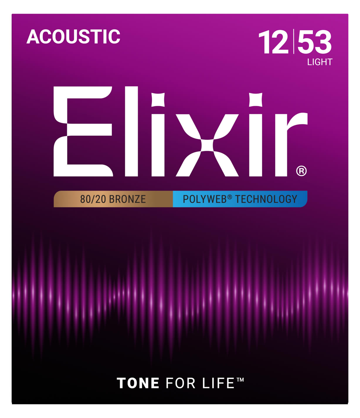 Elixir エリクサー アコースティックギター弦 ポリウェブ Light [.012