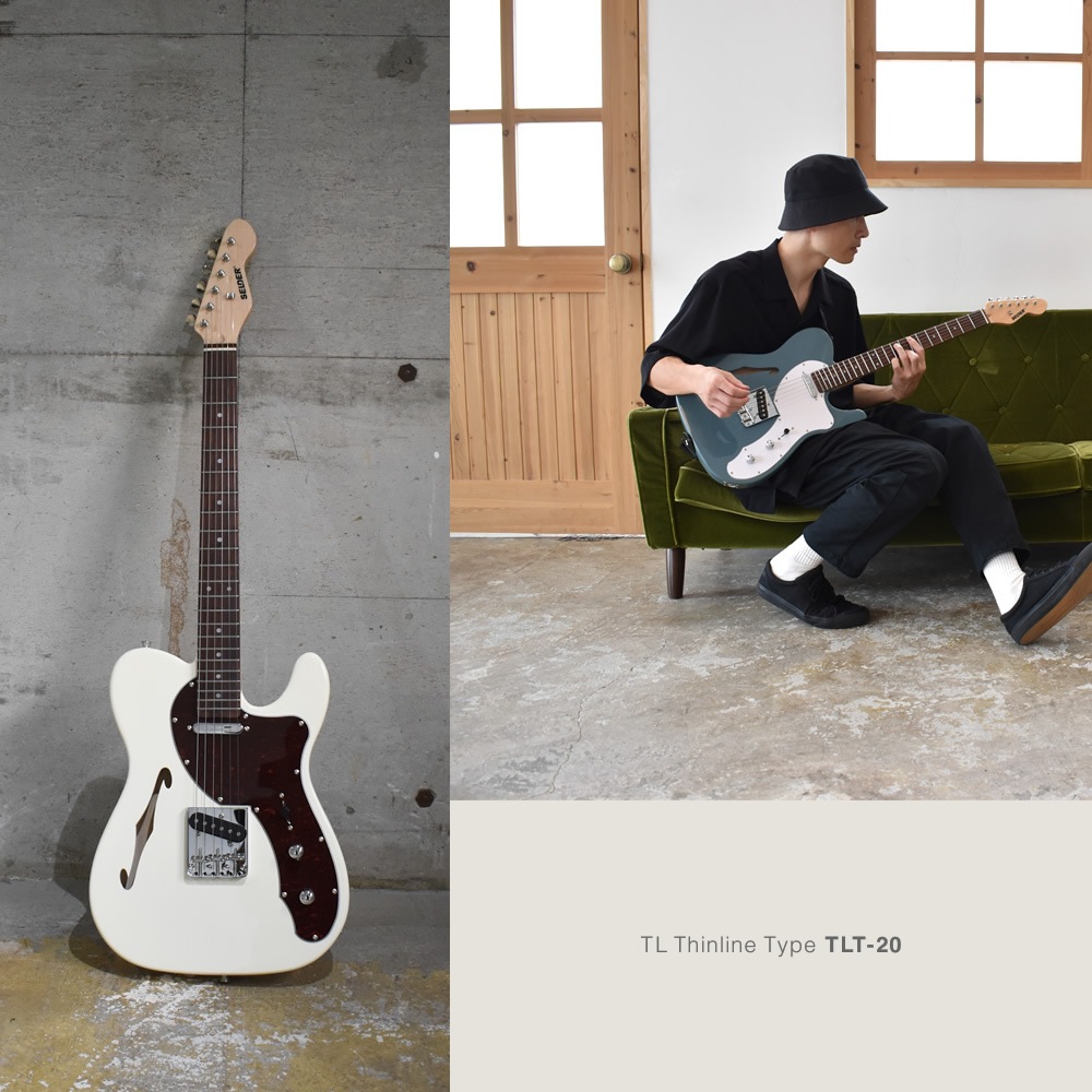 TLシンラインタイプ エレキギター SELDER TLT-20 ソフトケース・シールド付属 【 セルダー シンライン タイプ TLT20 Thinline type 】