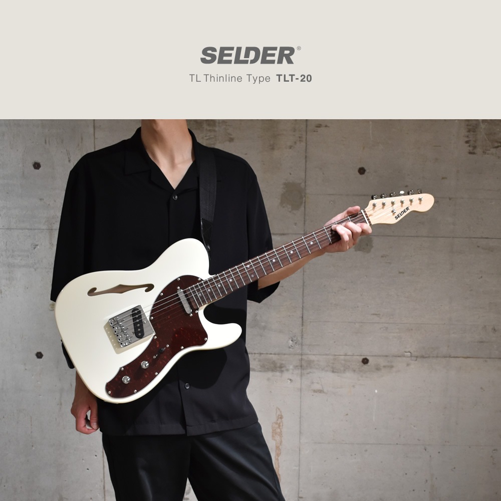 TLシンラインタイプ エレキギター SELDER TLT-20 ソフトケース・シールド付属 【 セルダー シンライン タイプ TLT20 Thinline type 】