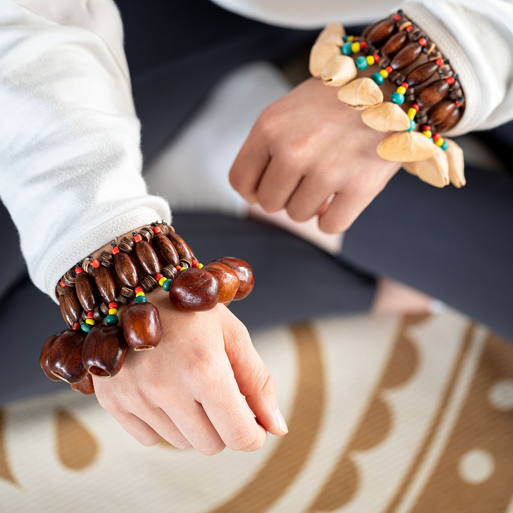 	 MEINL Sonic Energy ブレスレット・シェイカー パラ SPB 【 マイネル ソニックエナジー PALA BRACELET SHAKER ナツメグ ヨガ ヒーリング 瞑想 サウンドバス 】