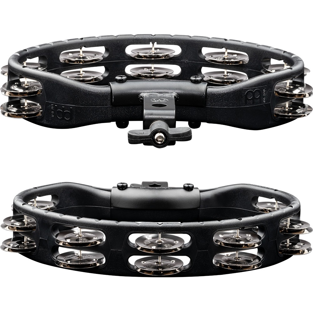【新品】シンバル×2（パイステ、マイネル） タンバリン（パール楽器）スタンド付き MEINL Percussion タンバリン Headliner シリーズ ABS樹脂フレーム