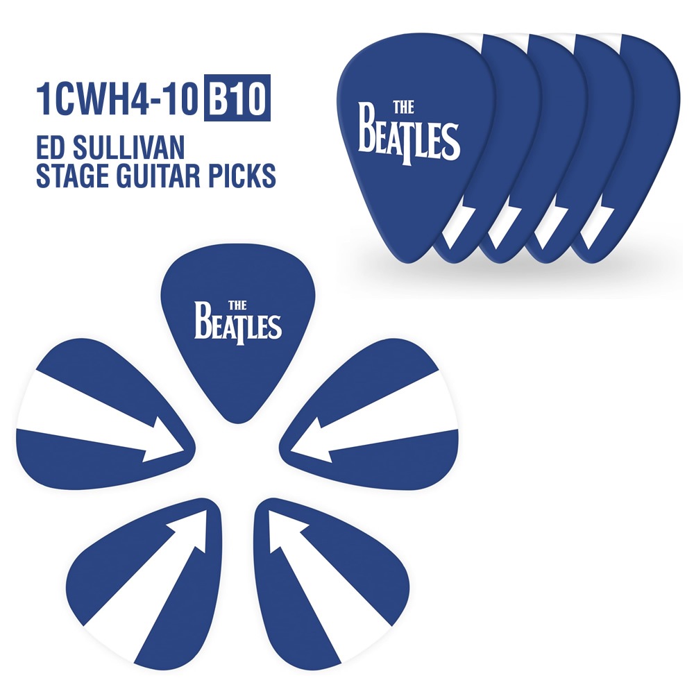 D'Addario ピック ティアドロップ Medium 0.70mm 10枚入り Beatles US Tour 1964 Collection 1CWH4-10B10 / 1CWH4-10B11 【 ダダリオ ビートルズ スタンダードシェイプ 】【5と0のつく日はエントリー等でポイント4倍】【ゆうパケット対応】＊