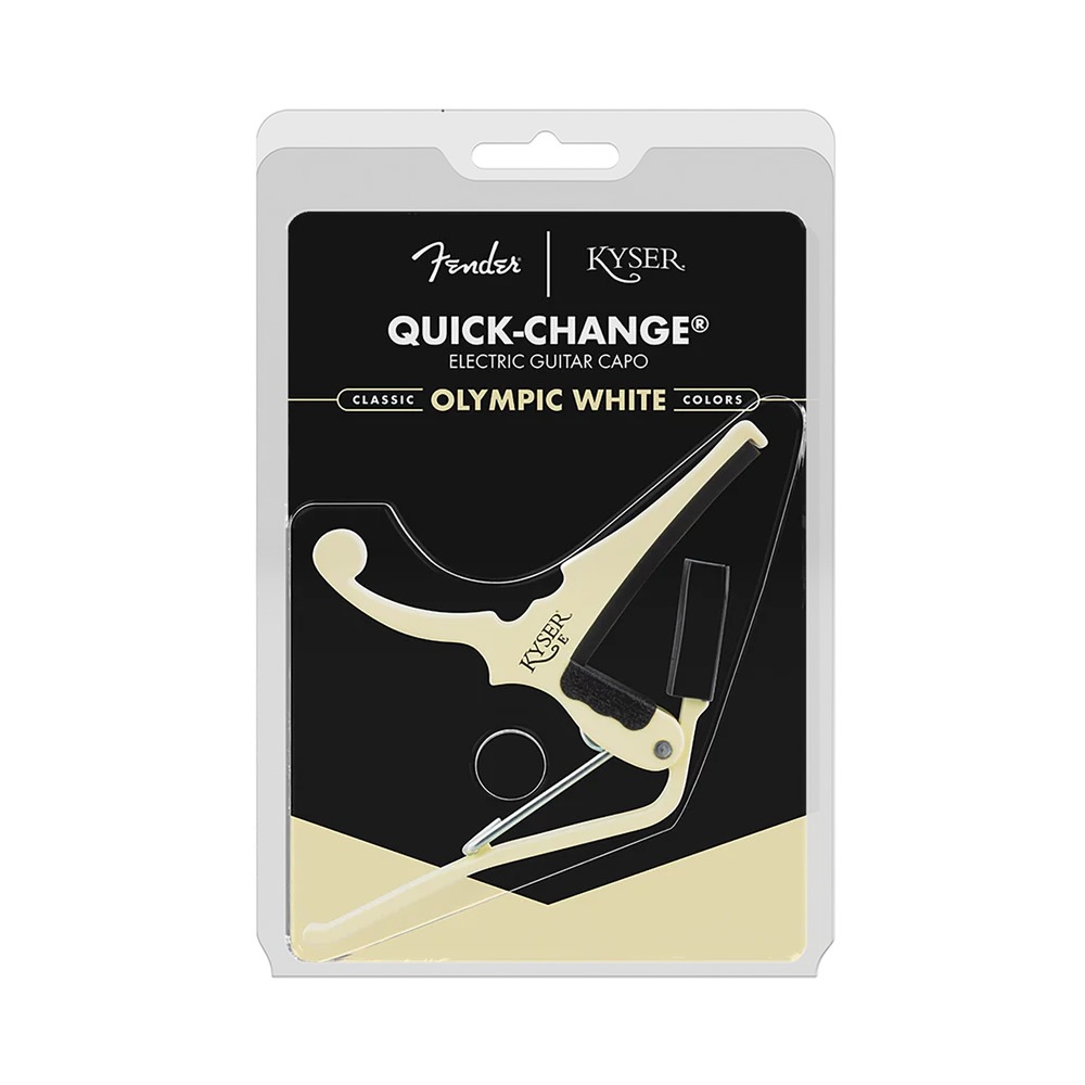Kyser x Fender コラボ・カポタスト クラシックカラー KGEF シリーズ【カイザー カポ Classic Color QUICK-CHANGE ELECTRIC CAPO エレキギター用】【ゆうパケット対応】