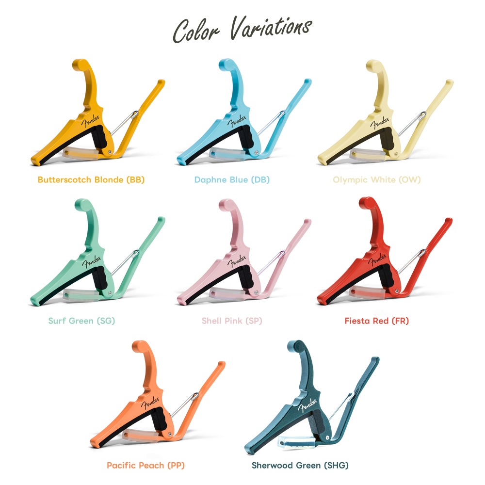 Kyser x Fender コラボ・カポタスト クラシックカラー KGEF シリーズ