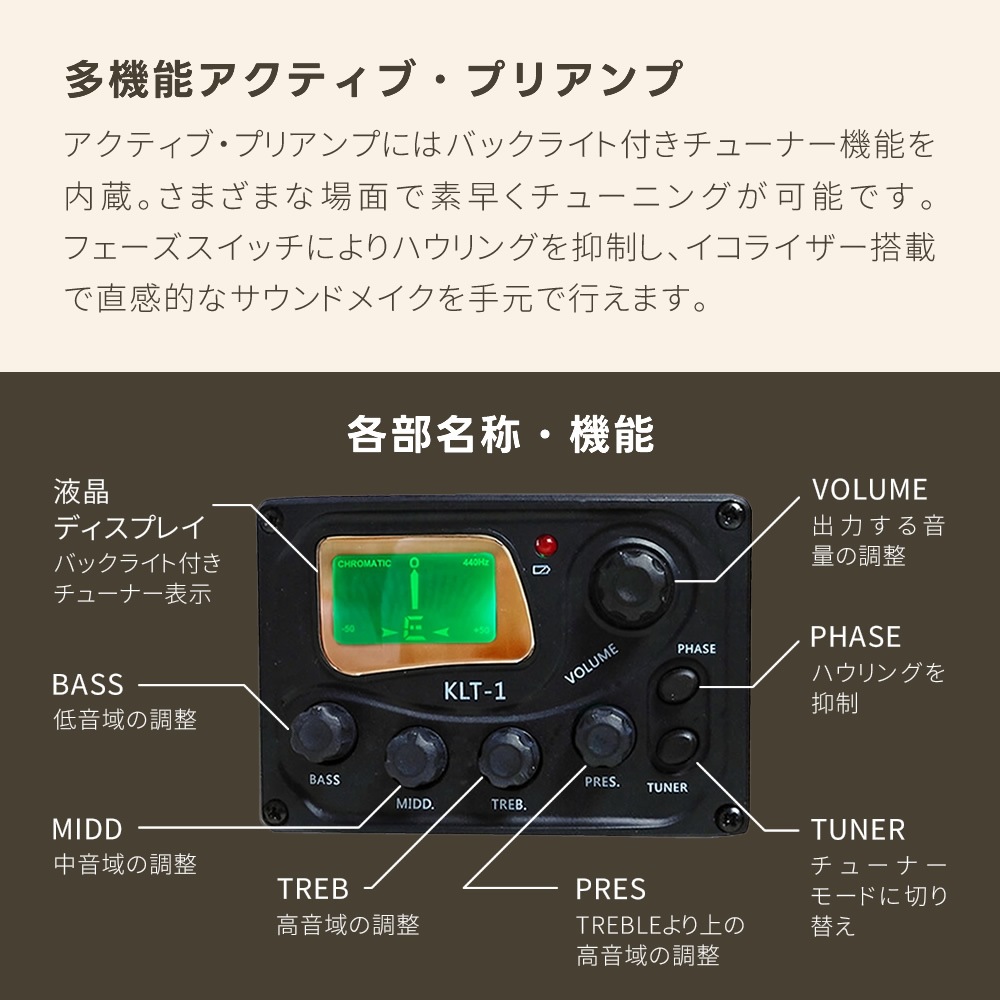 エレアコ 左利き用 Sepia Crue EAW-01LH/VS 単品（ソフトケース、シールドケーブル付属)【アコースティックギター セピアクルー アコギ 初心者 レフトハンド EAW01】【大型荷物】