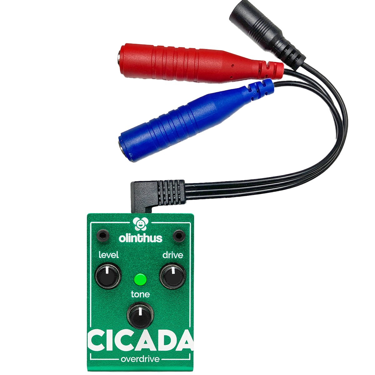 【ピック10枚セット付き！ 】CICADA (シカダ) オーバードライブ 【 olinthus オリンサス シケーダ シケイダ TS系 歪み 世界最小 ペダル エフェクター 】