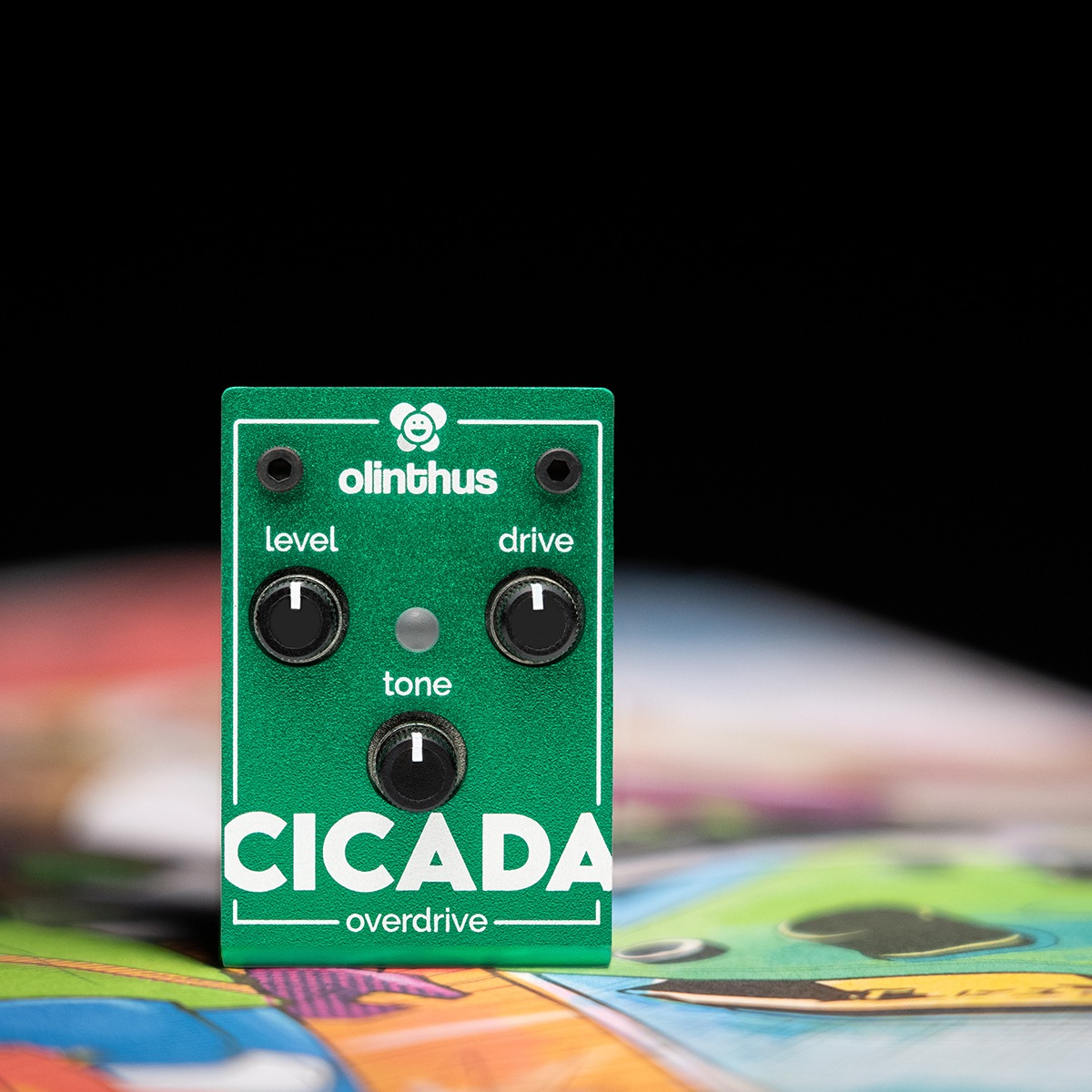 【ピック10枚セット付き！ 】CICADA (シカダ) オーバードライブ 【 olinthus オリンサス シケーダ シケイダ TS系 歪み 世界最小 ペダル エフェクター 】