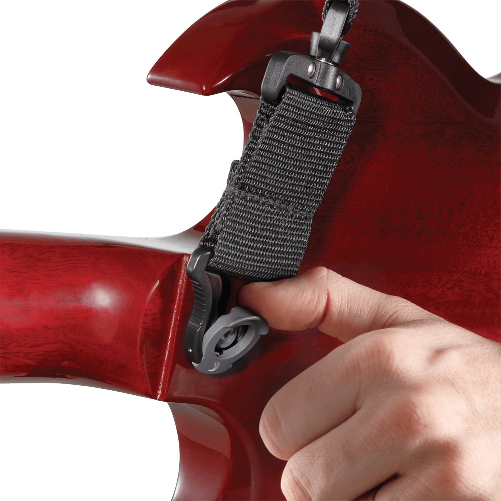 D'Addario ギターストラップ オートロック・スイベル PWSALSV00 【 ダダリオ Auto Lock Swivel Guitar Strap 】【ゆうパケット対応】＊