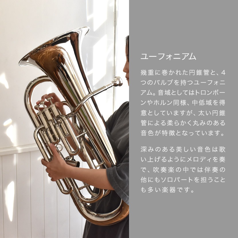 Soleil ユーフォニアム SEU/SV シルバー 初心者入門セット【ソレイユ ユーフォニウム SEU3 金管楽器 管楽器 吹奏楽】【大型荷物】