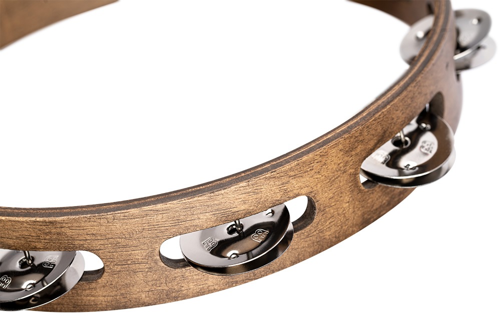 MEINL Percussion タンバリン TRADITIONAL WOOD SERIES ステンレス・スチール製ジングル(1row) TA1WB【マイネル パーカッション ウッドタンバリン 10