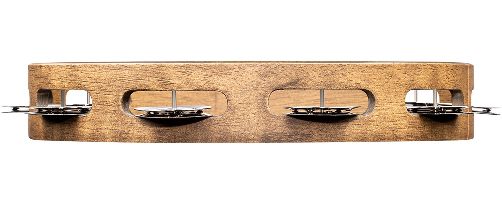 MEINL Percussion タンバリン TRADITIONAL WOOD SERIES ステンレス・スチール製ジングル(1row) TA1WB【マイネル パーカッション ウッドタンバリン 10