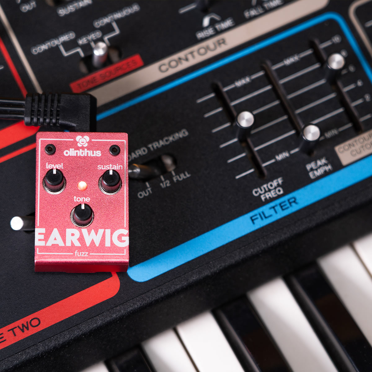 【ピック10枚セット付き！ 】EARWIG (イアーウィグ) ファズ 【 olinthus オリンサス BigMuff系 ビッグマフ系 歪み 世界最小クラス ペダル エフェクター 】