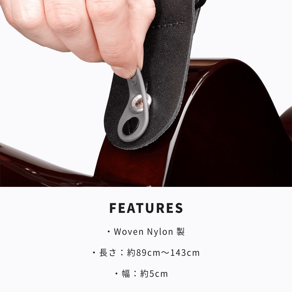 D'Addario ギターストラップ ラバーワッシャー搭載 50F06-RL 【 ダダリオ Pad Lock Guitar Strap 50F06RL 】【ゆうパケット対応】＊