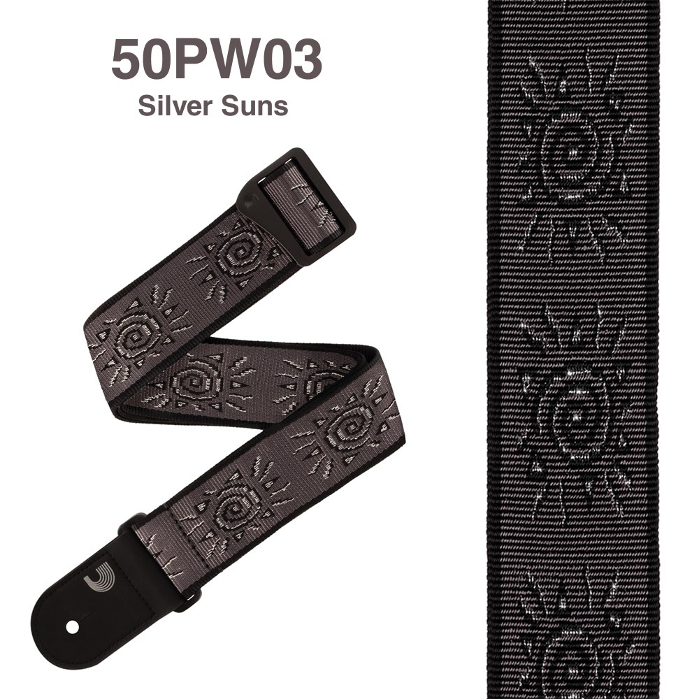 D'Addario ギター・ベースストラップ Vingate Strap Collection 50PW01 / 50PW02 / 50PW03 / 50PW04 【 ダダリオ プラネットウェイブス Planet Waves 】【ゆうパケット対応】＊