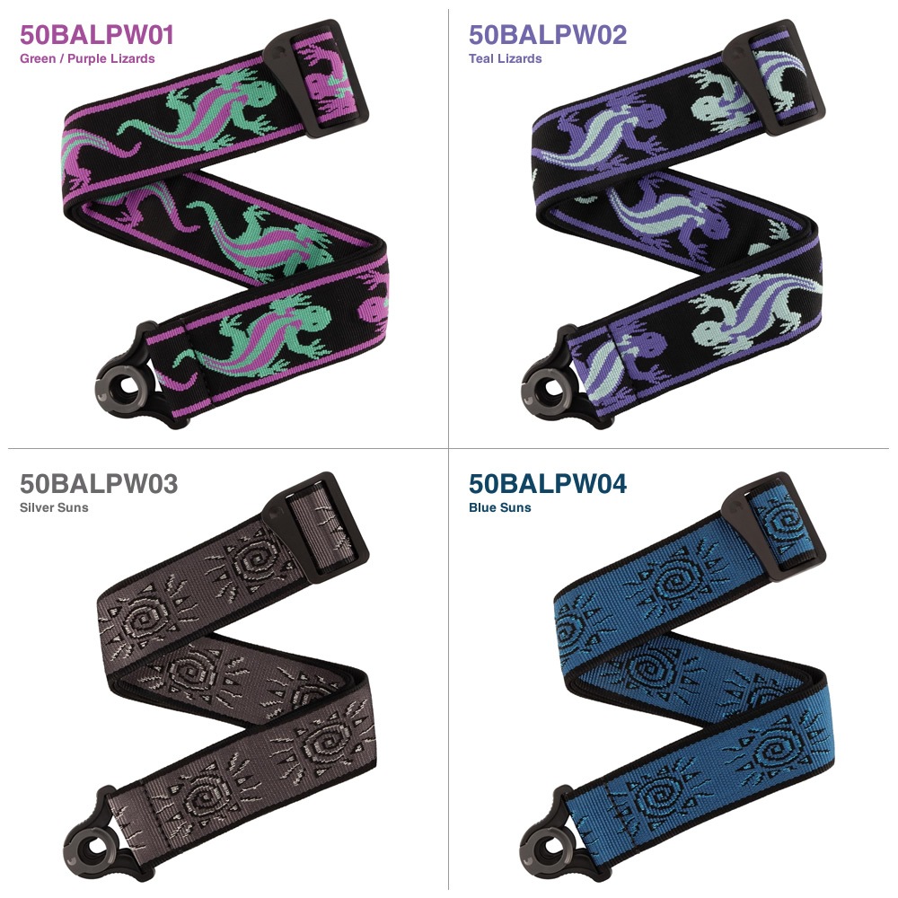 D'Addario ギター・ベースストラップ ストラップロック構造搭載 Vingate Strap Collection 50BALPW01 / 50BALPW02 / 50BALPW03 / 50BALPW04 【 ダダリオ プラネットウェイブス Planet Waves 】【ゆうパケット対応】＊