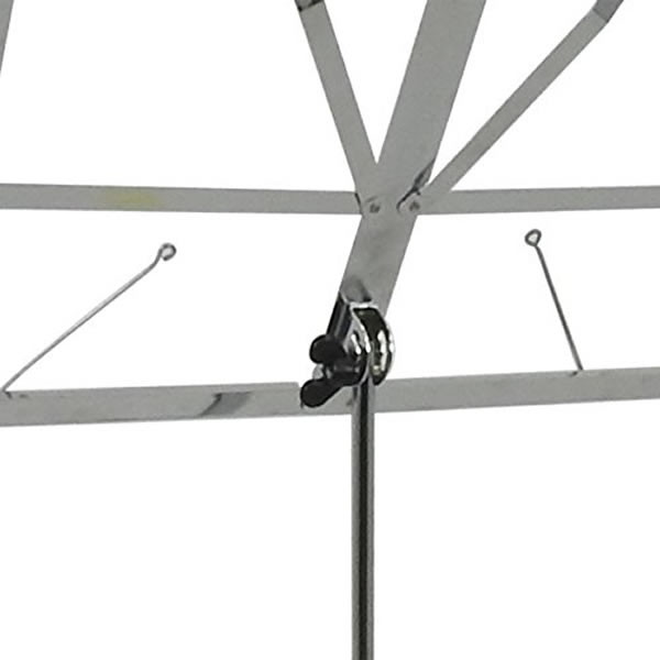 譜面台 軽量スチール製 MS-1ST/CR (ソフトケース付) [MS1ST スチール譜面台 クローム 折りたたみ譜面台]