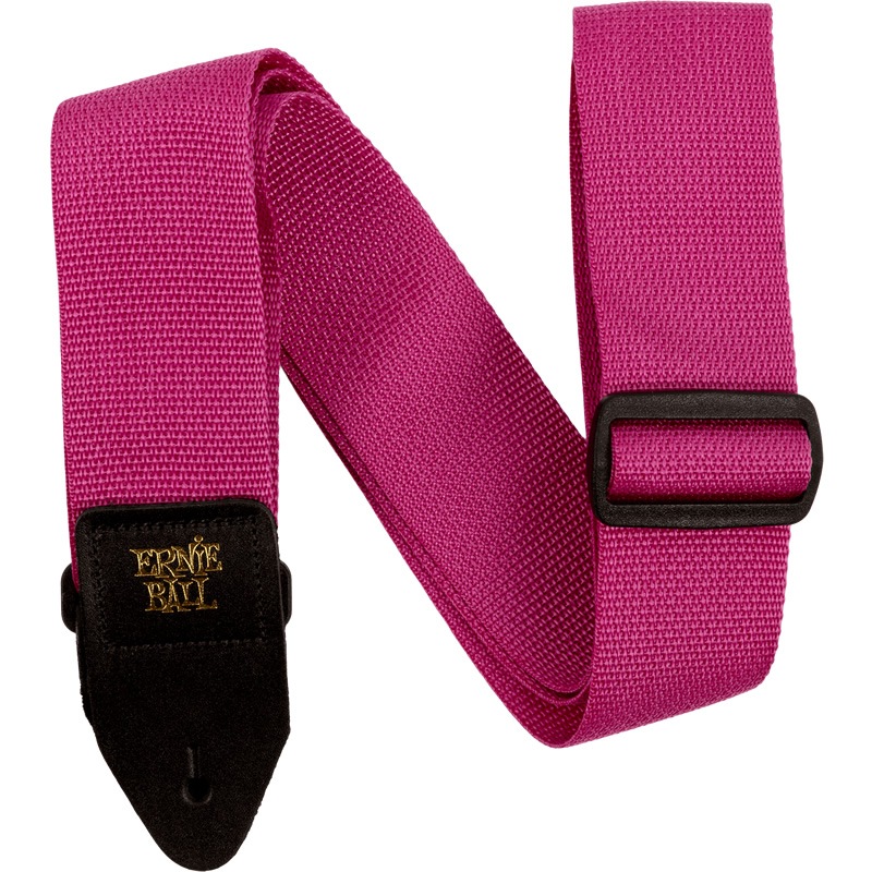 ERNIE BALL ギターストラップ RASPBERRY & BLACK #5355 POLYPRO STRAP