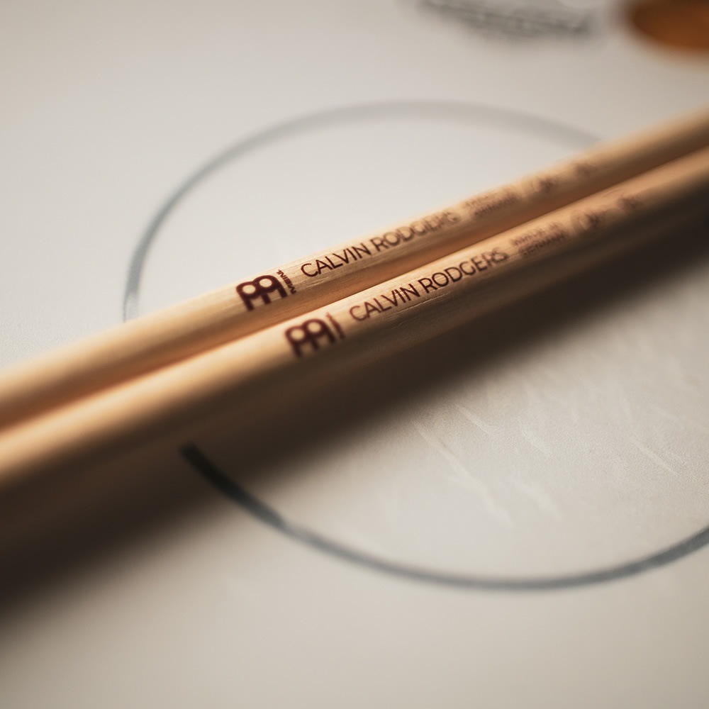 MEINL Stick & Brush ドラムスティック CALVIN RODGERS SIGNATURE アメリカンヒッコリー SB601【マイネル Roundチップ カルバン・ロジャース シグネチャー】