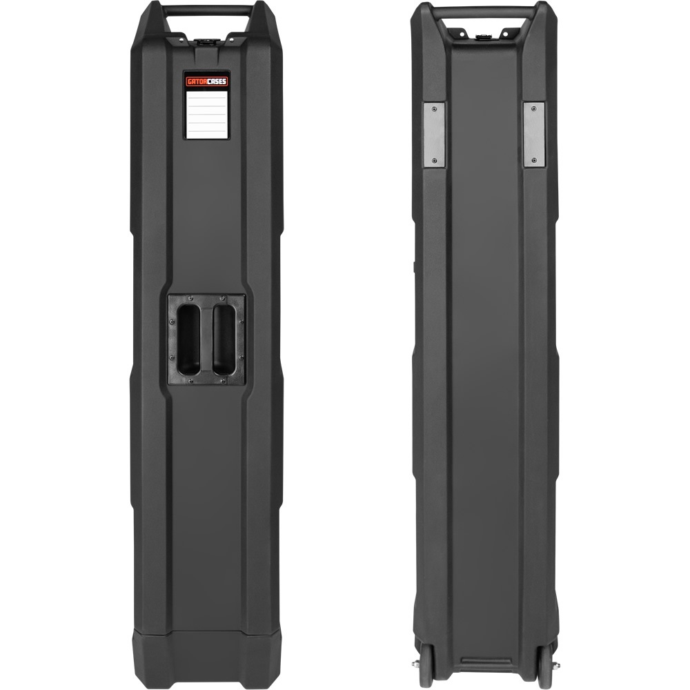 GATOR エレキベース用ハードケース 2本収納 ハンドル&ホイール付き Mini Vault Series GTR-MINIVAULT-B2 【 ゲーター ロト成形 ギタースタンド ステージラック キャスター付き 】【大型荷物】