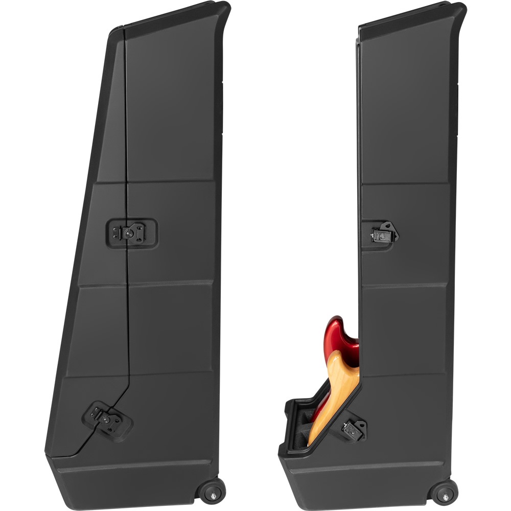 GATOR エレキベース用ハードケース 2本収納 ハンドル&ホイール付き Mini Vault Series GTR-MINIVAULT-B2 【 ゲーター ロト成形 ギタースタンド ステージラック キャスター付き 】【大型荷物】