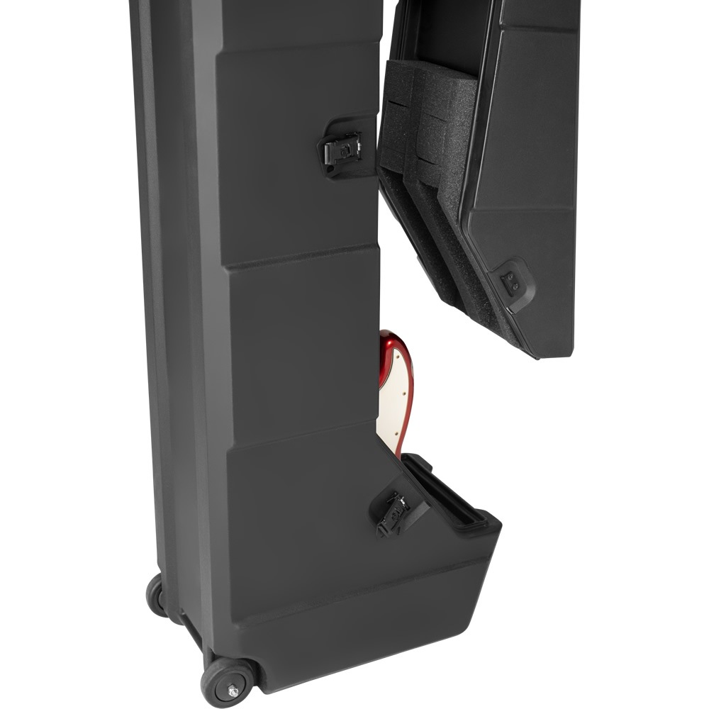 GATOR エレキベース用ハードケース 2本収納 ハンドル&ホイール付き Mini Vault Series GTR-MINIVAULT-B2 【 ゲーター ロト成形 ギタースタンド ステージラック キャスター付き 】【大型荷物】
