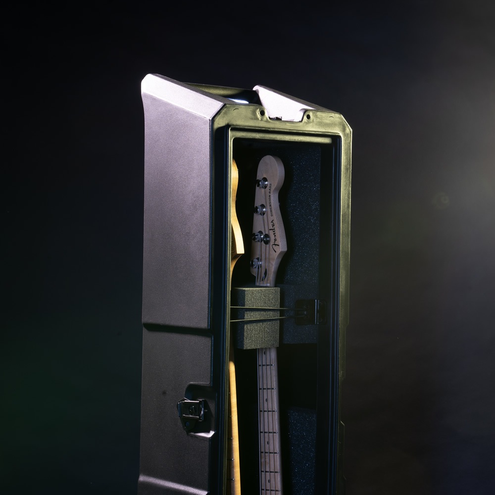GATOR エレキベース用ハードケース 2本収納 ハンドル&ホイール付き Mini Vault Series GTR-MINIVAULT-B2 【 ゲーター ロト成形 ギタースタンド ステージラック キャスター付き 】【大型荷物】
