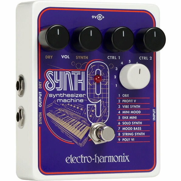 【ピック10枚セット付き！】SYNTH9 (シンセナイン) Synthesizer Machine【Electro-Harmonix/EHX/エレクトロ・ハーモニクス/エレハモ】【エフェクター】