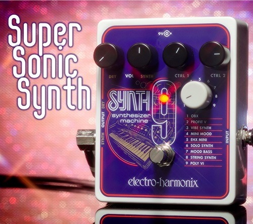 【ピック10枚セット付き！】SYNTH9 (シンセナイン) Synthesizer Machine【Electro-Harmonix/EHX/エレクトロ・ハーモニクス/エレハモ】【エフェクター】