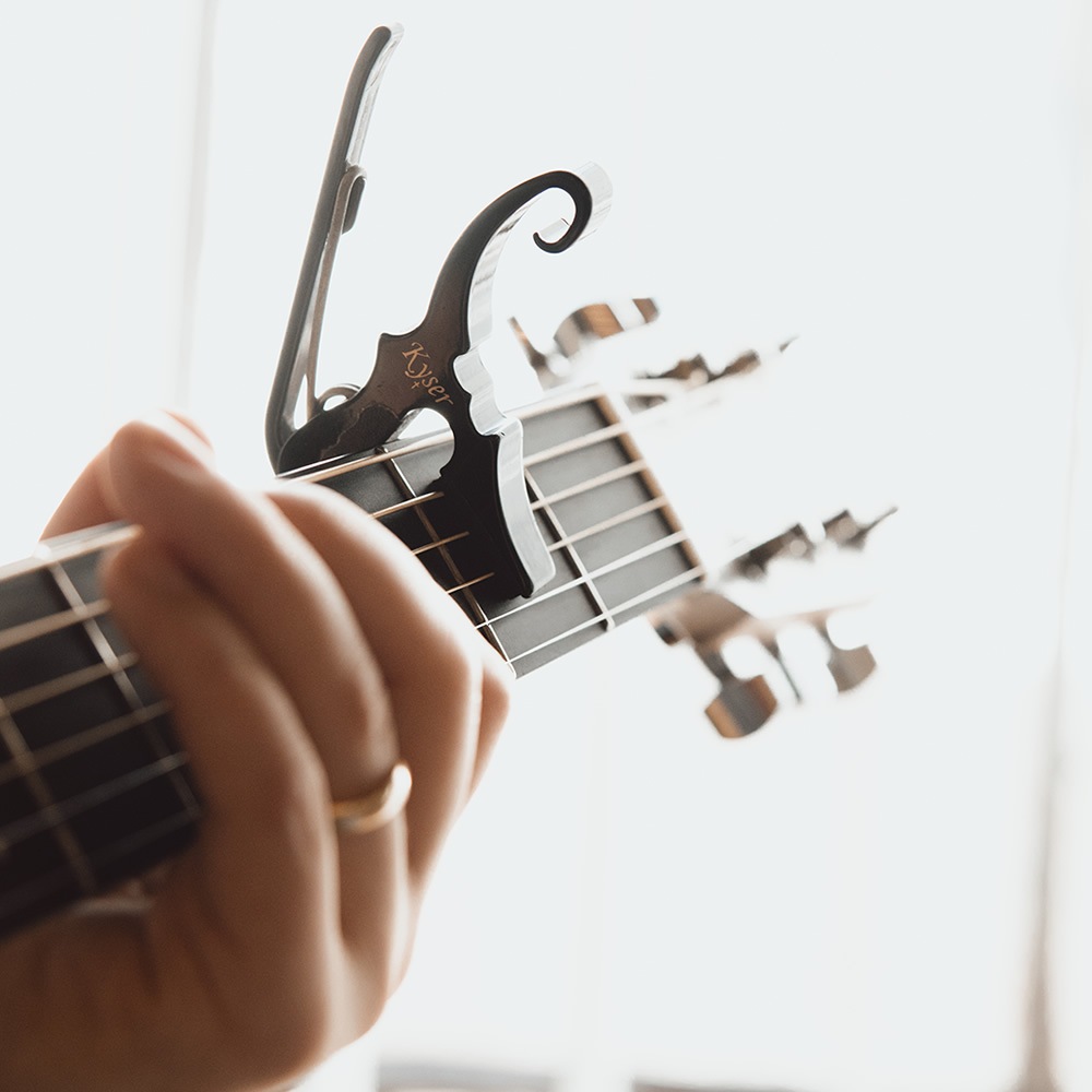 Kyser パーシャル・カポタスト Quick-Change  KG3BA 【 カイザーカポ ショートカットパーシャルカポタスト Short Cut Partial Guitar Capo 】 【ゆうパケット対応】