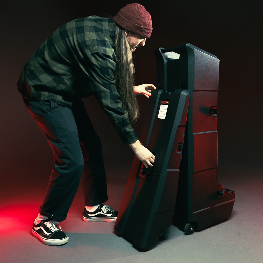 GATOR エレキギター用ハードケース 2本収納 ハンドル&ホイール付き Mini Vault Series GTR-MINIVAULT-E2R2 【 ゲーター ロト成形 ギタースタンド ステージラック キャスター付き 】【大型荷物】