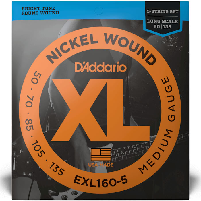 D'Addario ダダリオ ベース弦 Long EXL160-5【ニッケル daddario exl
