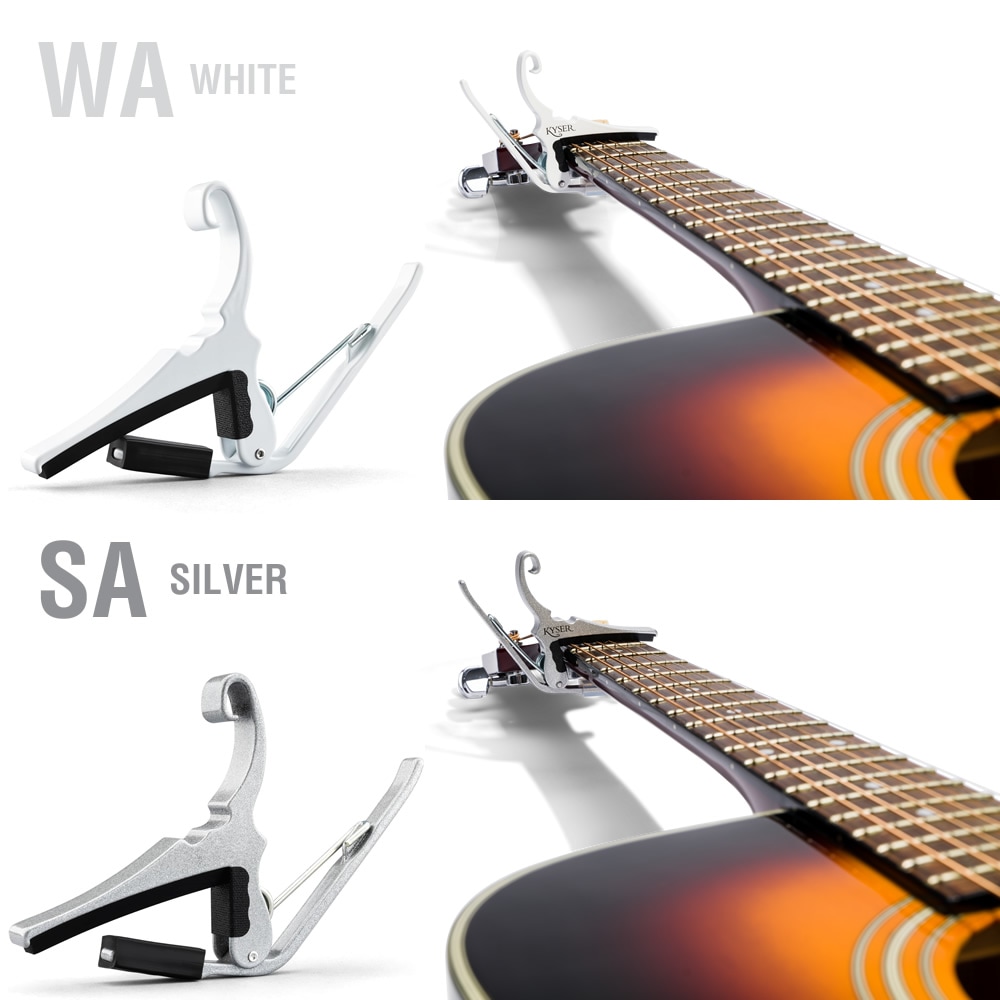 Kyser カポタスト アコースティックギター用 Quick-Change KG6【カイザー カポ アコギ capotasto 16カラー】【ゆうパケット対応】