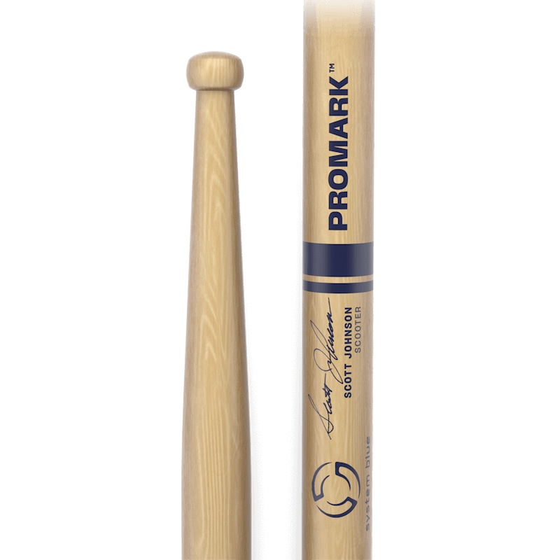 PROMARK スネアスティック ヒッコリー Scott Johnson Signature TXDC27W Scooter 【 1ペア2本 】【 プロマーク ドラムスティック マーチングスティック パーカッション ドラマー スコットジョンソン System Blue 】