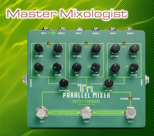 【ピック10枚セット付き！】Tri Parallel Mixer (トライパラレルミキサー) スイッチャー【Electro-Harmonix EHX エレクトロ・ハーモニクス エレハモ エフェクター】