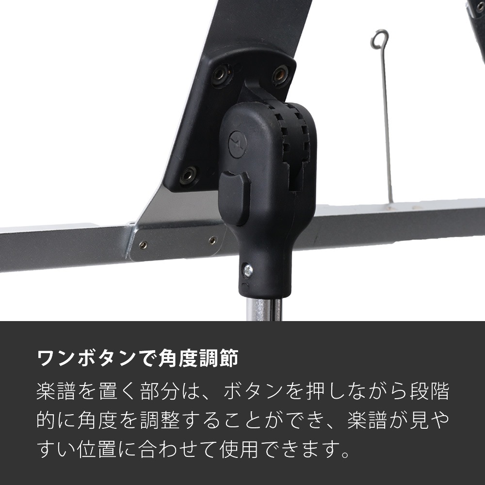 アルミ製 軽量 譜面台 MS-3AL(ソフトケース付き)【MS3AL 譜面立て 譜面置き 吹奏楽 オーケストラ】