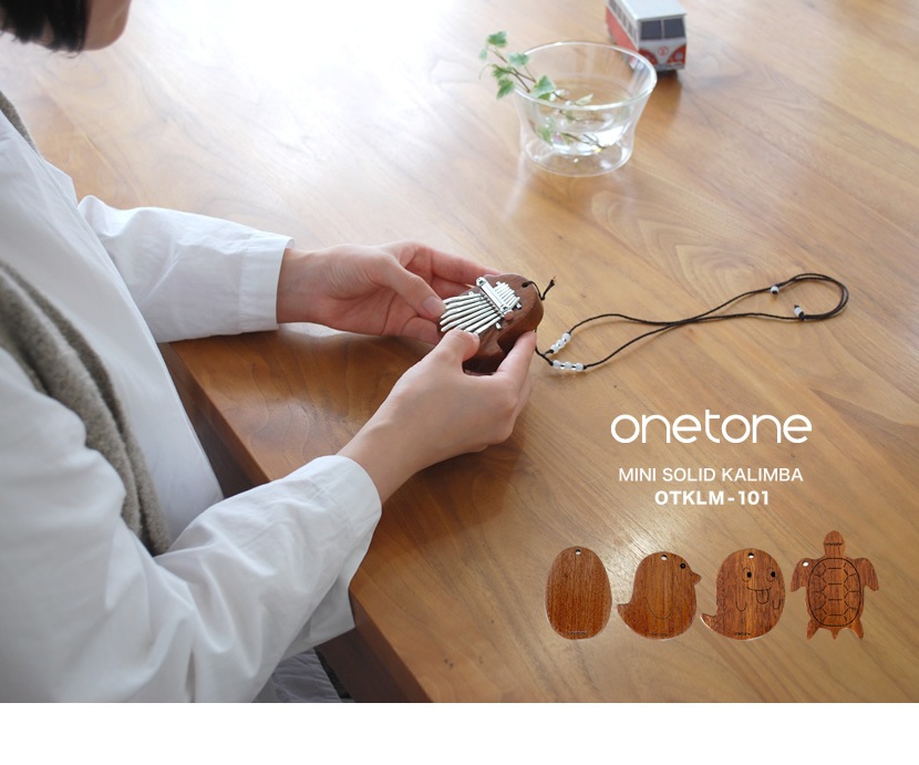 ミニカリンバ ゆびピアノ ONETONE OTKLM-101 (ストラップ付き)【カリンバ 楽器 演奏 初心者 子供 子供用 ピアノ サムピアノ プレゼントに最適 ワントーン OTKLM101 おもちゃ】