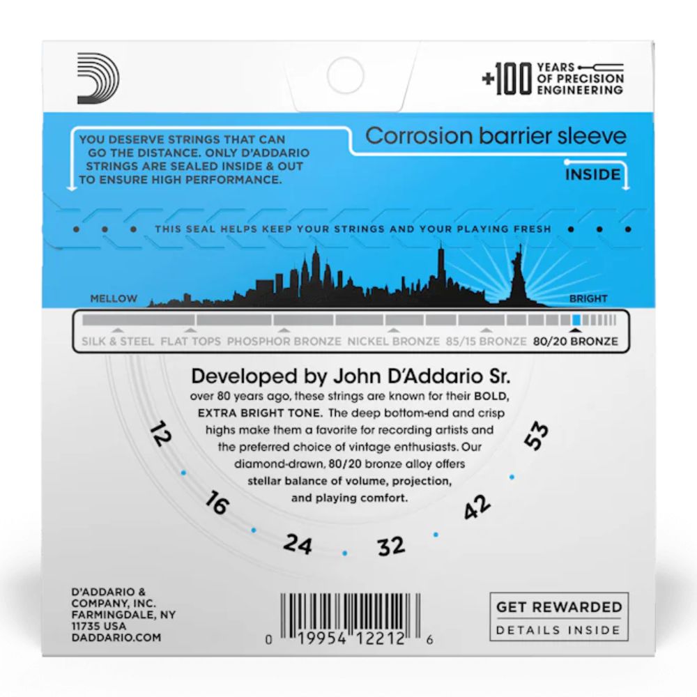 D'Addario ダダリオ アコースティックギター弦 EJ11 