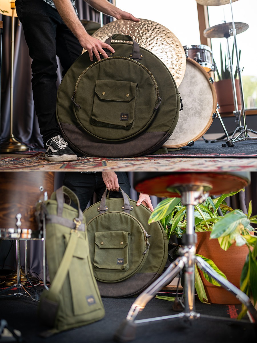MEINL Waxed Canvas Collection シンバルバッグ MWC22GR / Forest Green (22インチシンバルを収納可能)【マイネル パーカッション Cymbals Bag】