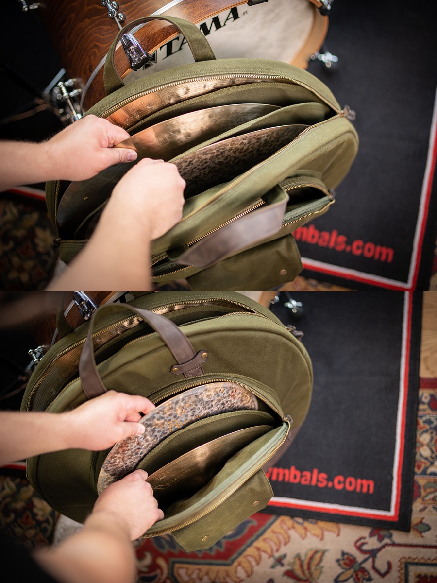 MEINL Waxed Canvas Collection シンバルバッグ MWC22GR / Forest Green (22インチシンバルを収納可能)【マイネル パーカッション Cymbals Bag】