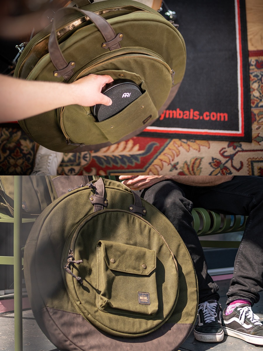 MEINL Waxed Canvas Collection シンバルバッグ MWC22GR / Forest Green (22インチシンバルを収納可能)【マイネル パーカッション Cymbals Bag】