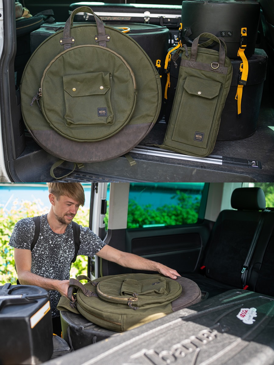 MEINL Waxed Canvas Collection シンバルバッグ MWC22GR / Forest Green (22インチシンバルを収納可能)【マイネル パーカッション Cymbals Bag】