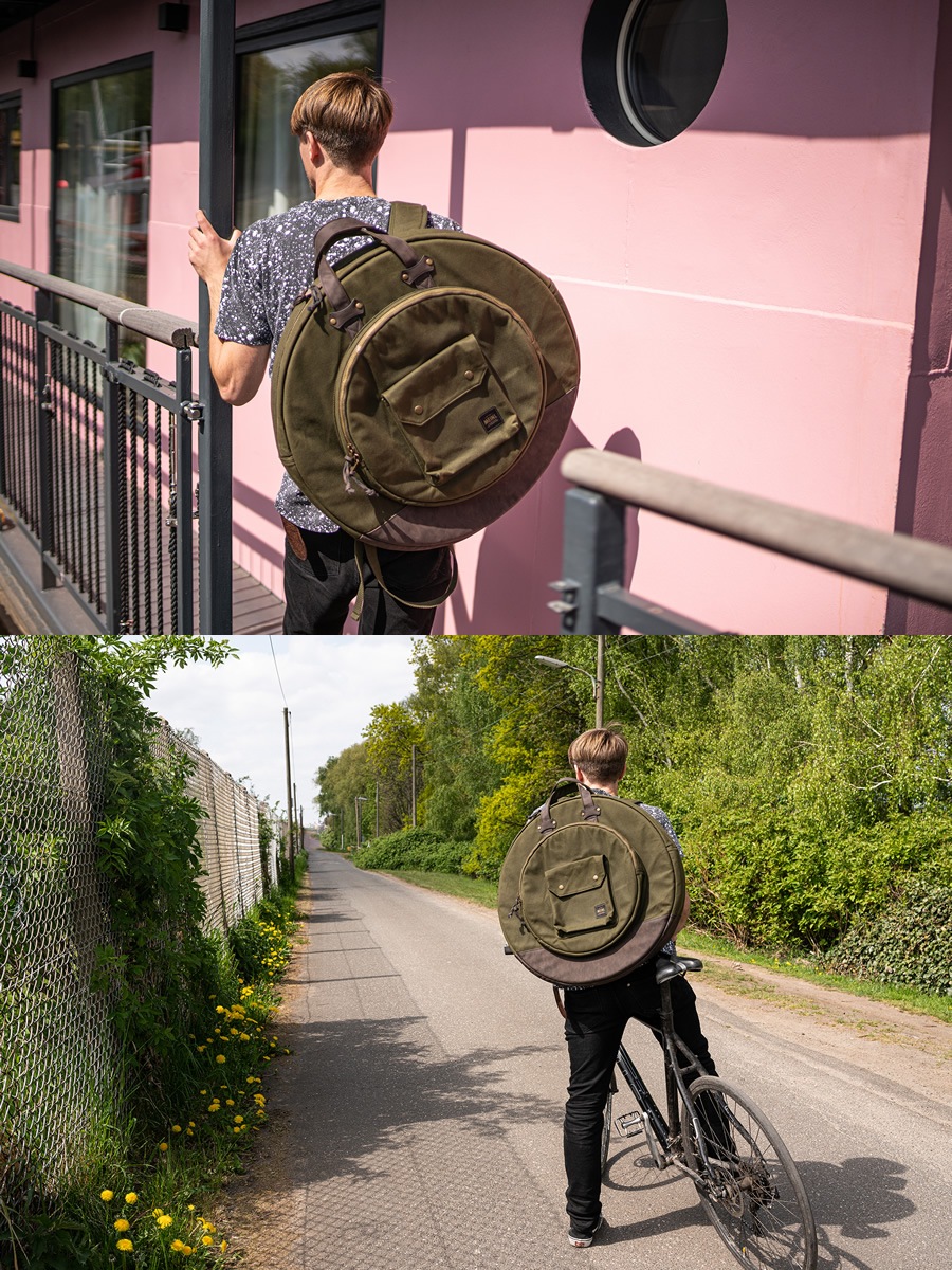 MEINL Waxed Canvas Collection シンバルバッグ MWC22GR / Forest Green (22インチシンバルを収納可能)【マイネル パーカッション Cymbals Bag】