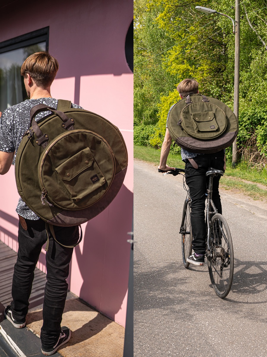 MEINL Waxed Canvas Collection シンバルバッグ MWC22GR / Forest Green (22インチシンバルを収納可能)【マイネル パーカッション Cymbals Bag】