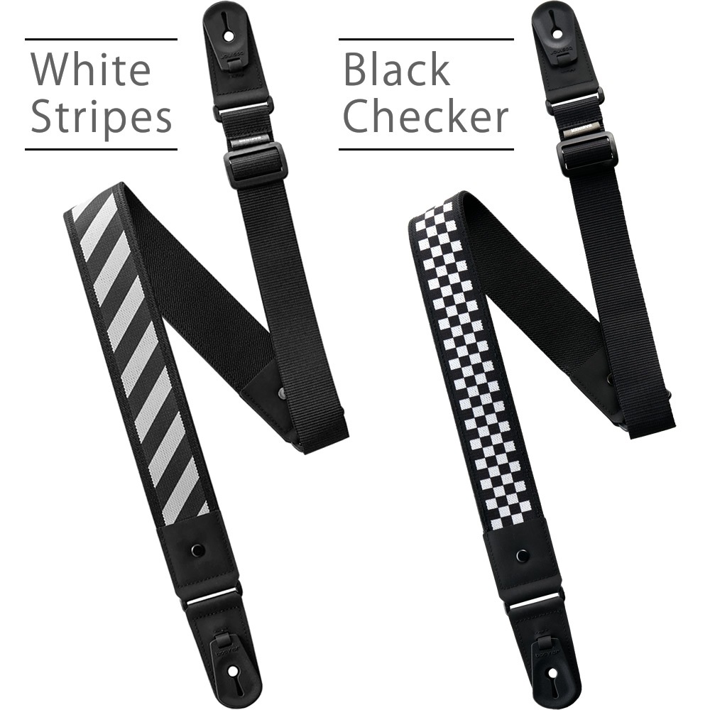 basiner ギターストラップ DURA GUITAR STRAP VITALGRIP ハードコアシリーズ 【 ベイシナー ギター・ベースストラップ ロック構造 HARDCORE 6デザイン 】＊