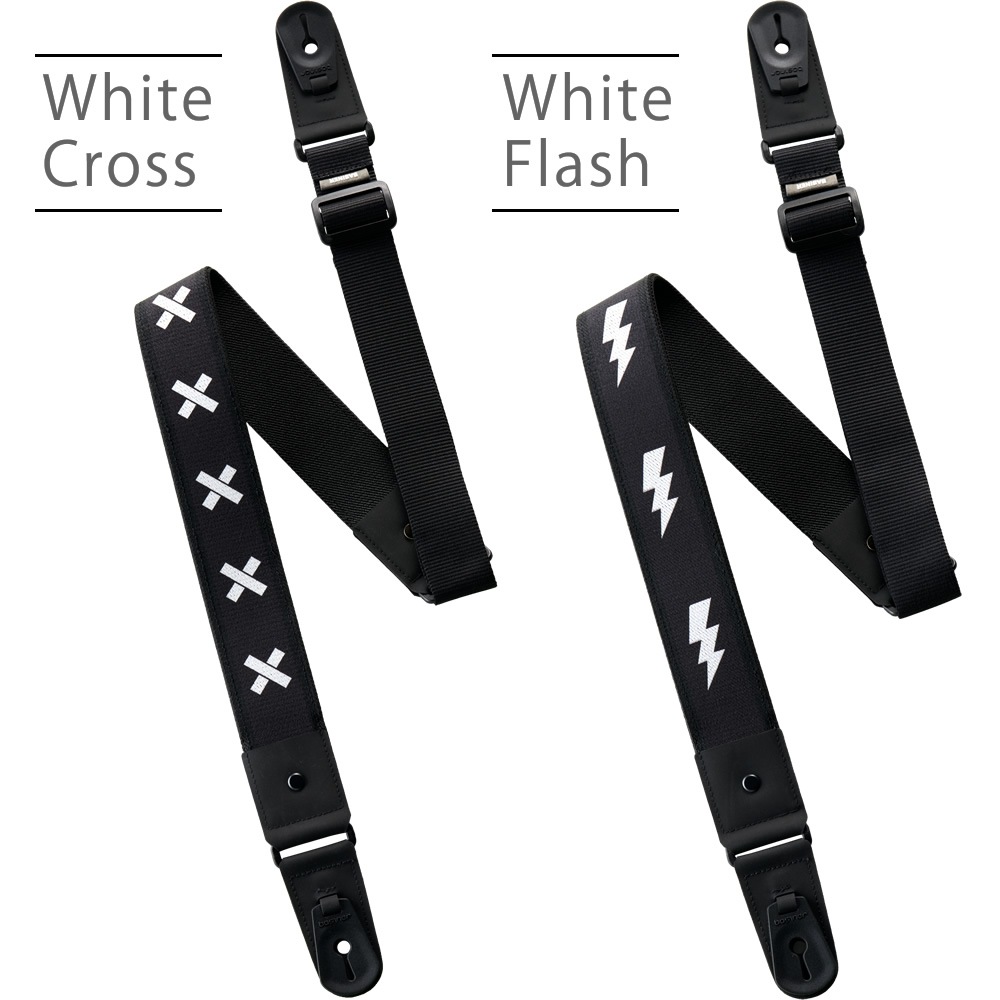 basiner ギターストラップ DURA GUITAR STRAP VITALGRIP ハードコアシリーズ 【 ベイシナー ギター・ベースストラップ ロック構造 HARDCORE 6デザイン 】＊