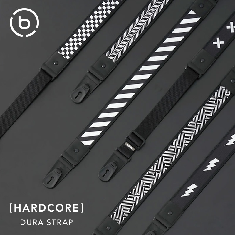 basiner ギターストラップ DURA GUITAR STRAP VITALGRIP ハードコアシリーズ 【 ベイシナー ギター・ベースストラップ ロック構造 HARDCORE 6デザイン 】＊