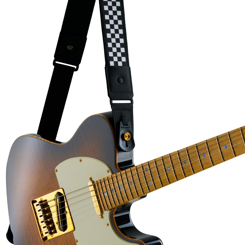 basiner ギターストラップ DURA GUITAR STRAP VITALGRIP ハードコアシリーズ 【 ベイシナー ギター・ベースストラップ ロック構造 HARDCORE 6デザイン 】＊